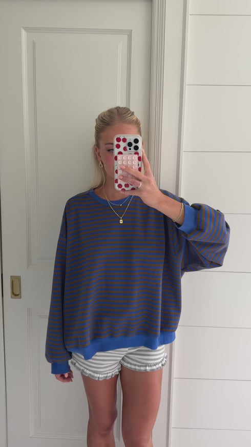 Drive Slow Striped Pullover – Coco McCall Shop