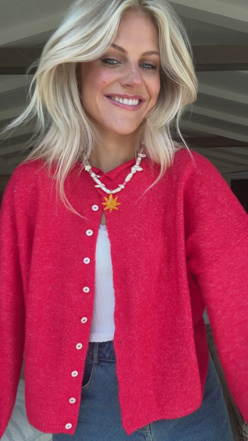 Coco Cutie Cardigan // Red *PREORDER* – Coco McCall Shop