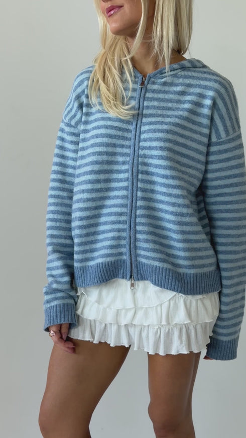 Club Cutie Zip-Up // Sky Stripe *RESTOCKED* – Coco McCall Shop